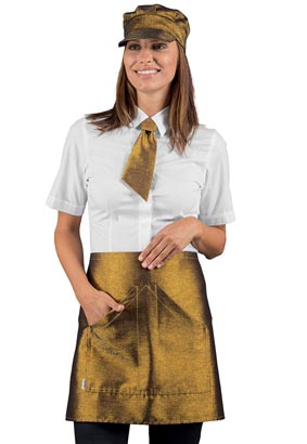 Bistroschürze ORLEANS Lurex Gold L46 x B72 cm