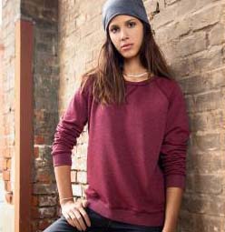 Klassisches Damen BIO  Sweatshirt mit Raglanärmeln