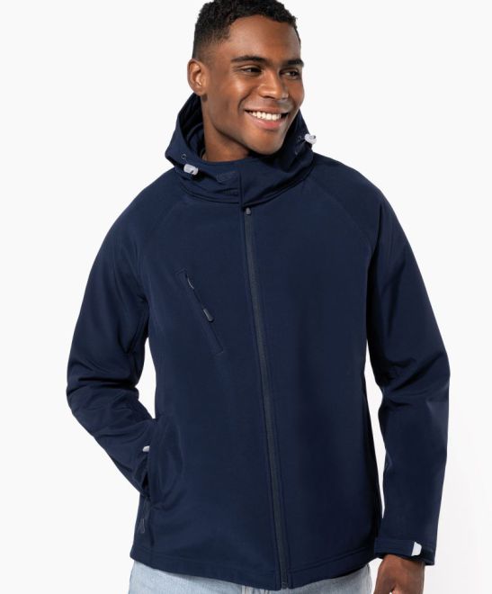 Wetter Kapuzen Softshelljacke