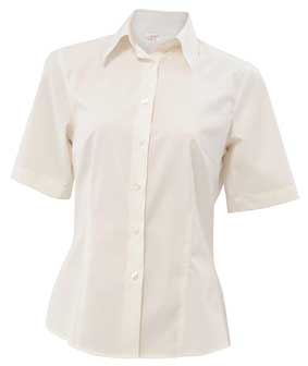 Bluse KATE kurzarm Classic fit Popeline 60%BW 40%PES