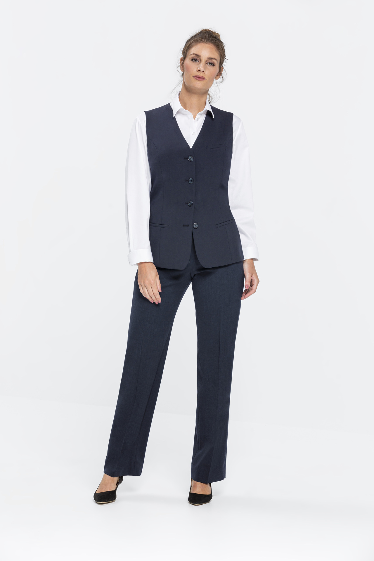 Damen lange Weste PREMIUM Regular Fit