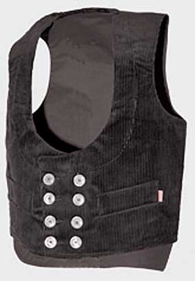 Zunftweste OKER - CLASSIC Rücken verlängert, Trenkercord