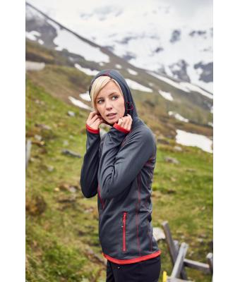 Damen Fleece Jacke mit Kapuze