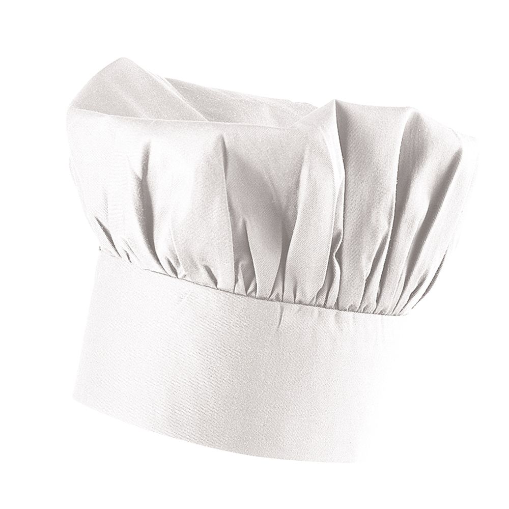 Bistrokochmütze 9 cm hoch in weiß