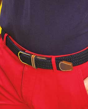 Stretch-Gürtel geflochten 2-farbig AQ900