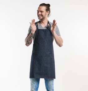 CDE Latzschürze BLUE DENIM L80 x B70 cm