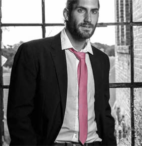 Krawatte Rips PES Breite ca. 7,5 cm in 24 Farben