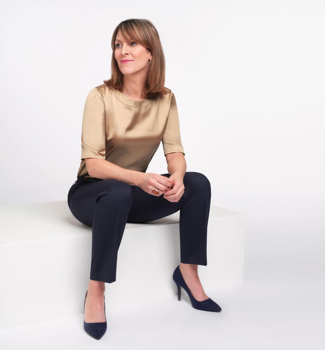 Vichy-Karo Bluse TULSA 1/4 Arm Regular Fit