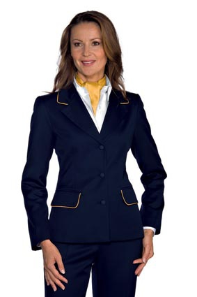 Damen Jacke PORTLAND mit Kontrastpaspel   02785