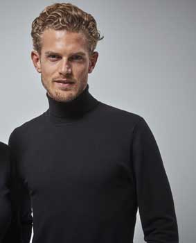 Herren Rollkragen Pullover 1/1 Arm