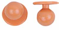 Kugelknöpfe - Kochjackenknöpfe (1 Pack = 12 Knöpfe) Farbe: terracotta
