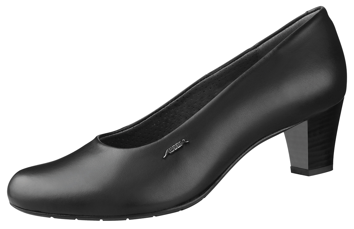 Business Lady Berufsschuh Leder schwarz