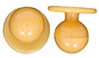 Kugelknöpfe - Kochjackenknöpfe (1 Pack = 12 Knöpfe) Farbe: gelb