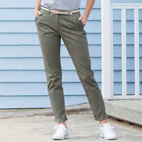 Damen Stretch Chino Hose FR622