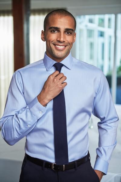 Hemd PRATO langarm slim fit, 100% BW