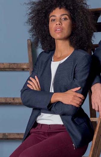 Damen Blazer mit Struktur casual Regular fit