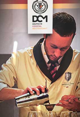 DBU Deutsche Barkeeper Union Barjacke Herren langarm sand / anthrazit