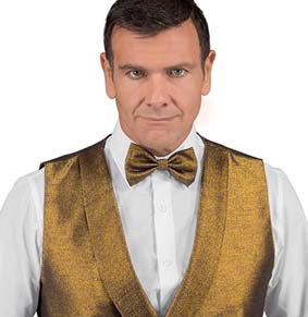 Fliege PAPILLON Lurex Gold 10404