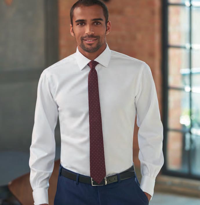 Hemd PRATO langarm slim fit, 100% BW