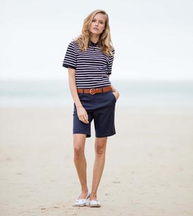 Damen Stretch Chino Shorts Baumwollstretch