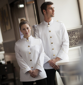 Herren Servicejacke weiss