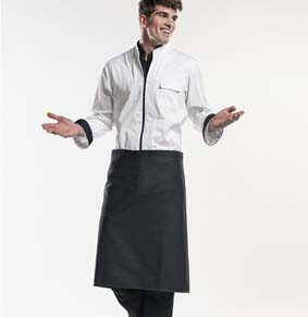 Vorbinder ohne Taschen BLACK DENIM L70 x B100 cm