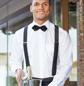 Hosenträger MORICONE mit Krawattenstoff bezogen