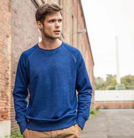 Klassisches Herren BIO Sweatshirt mit Raglanärmeln