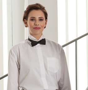 Smokingbluse / Barbluse langarm