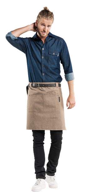 Bistroschürze FORENE MUD DENIM L50 x B70 cm