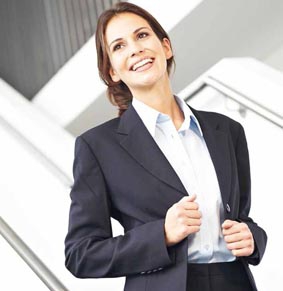 Damenblazer kurz Basic PES