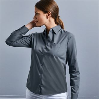 Bluse Popeline langarm regular fit  J934F
