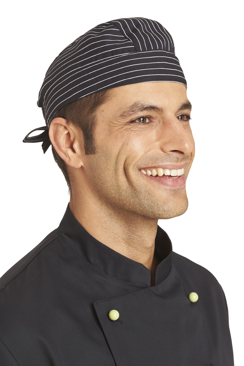 Kopftuch Bandana schwarz / weiß gestreift