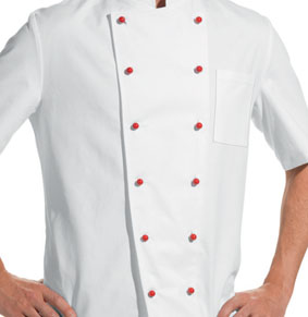 Kugelknöpfe / Kochjackenknöpfe (1 Pack = 5x12 = 60 Knöpfe)