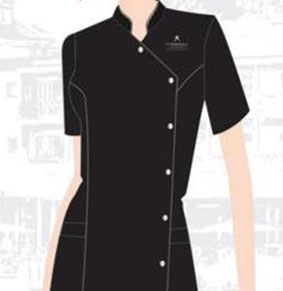 Herren Tunika kurzarm Gold/Silber Trim