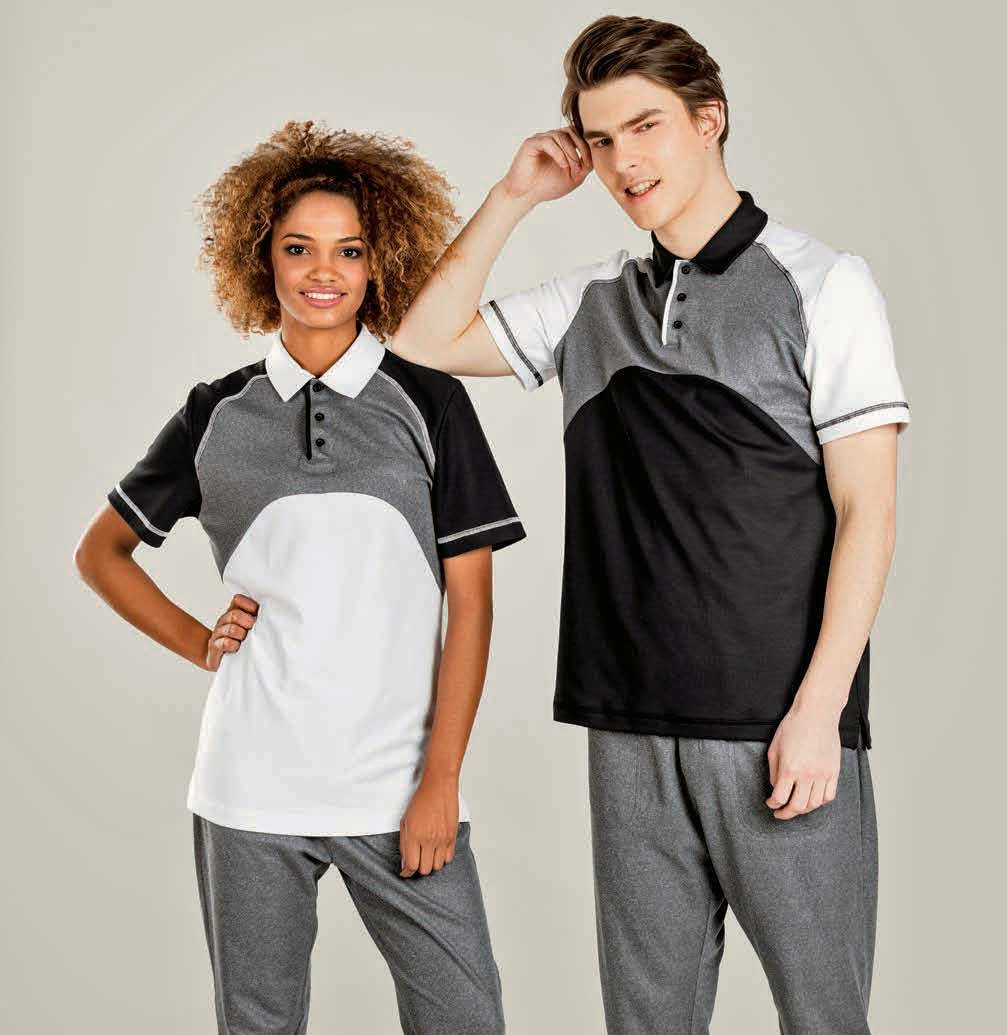 Poloshirt unisex kurzarm tri-color Natura®