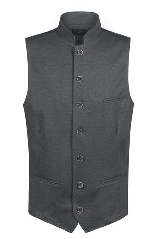 Damen Jersey-Blazer Grau meliert casual Regular fit