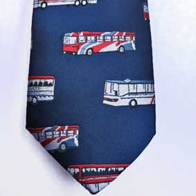 Krawatte - Motiv Busfahrer ca. 8,5 cm breit