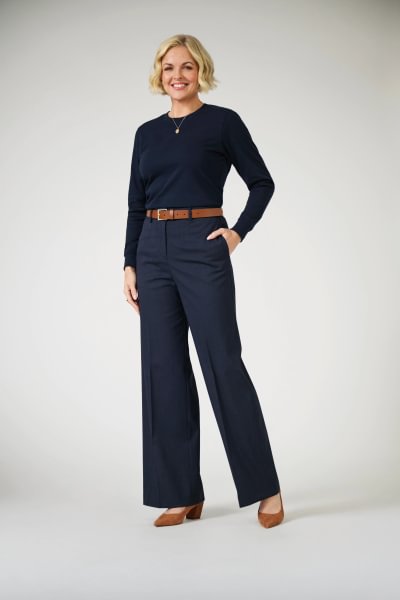 Damen Premium-T-Shirt Rundhals SHERIDAN langarm