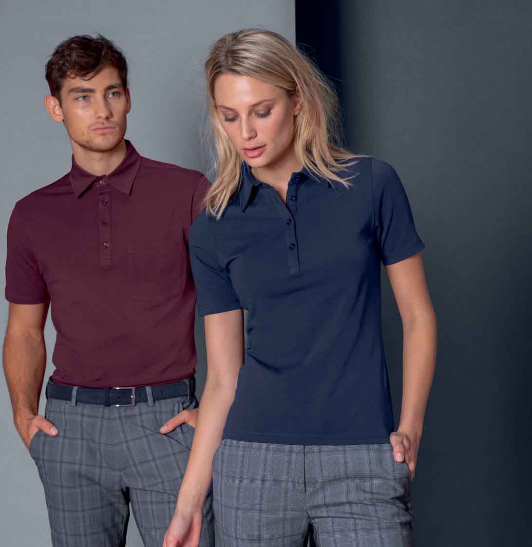 Herren Poloshirt Kurzarm mit Brusttasche Regular Fit