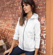 Sweat-Jacke mit Kapuze und Reißverschluss Damen BIO-ZIP HOODY