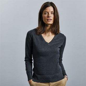 Damen Pullover V-Ausschnitt 8522/J710F
