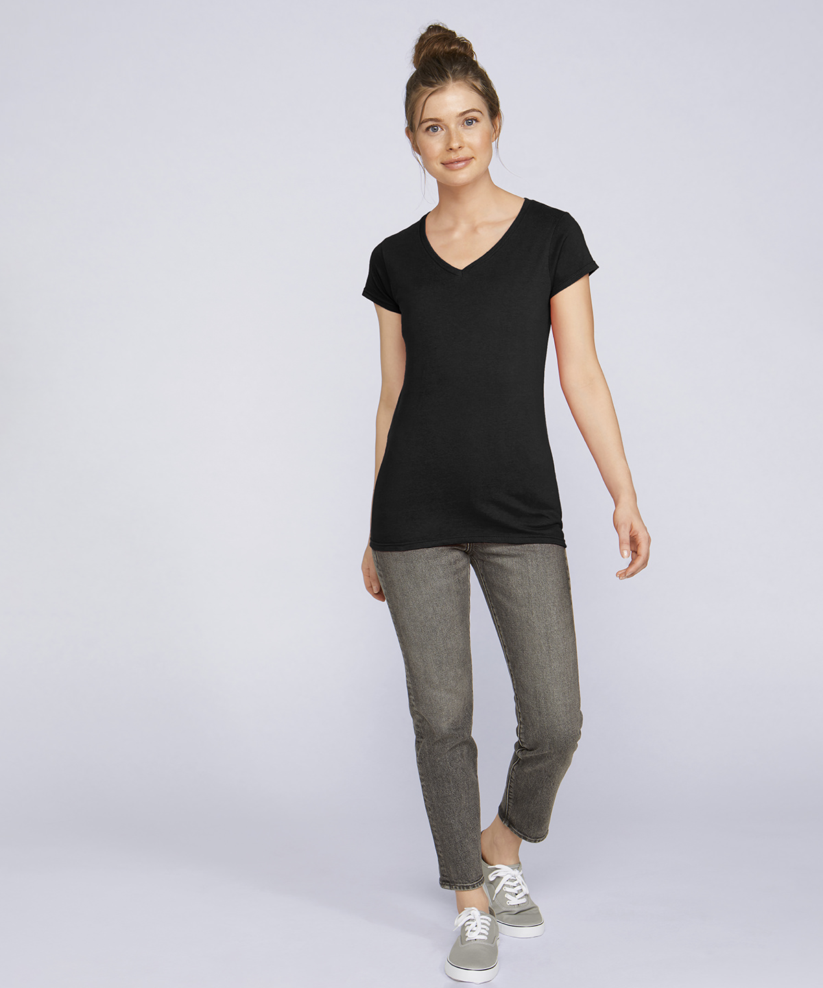 Damen T-Shirt V-Neck SOFT 8522/GD078