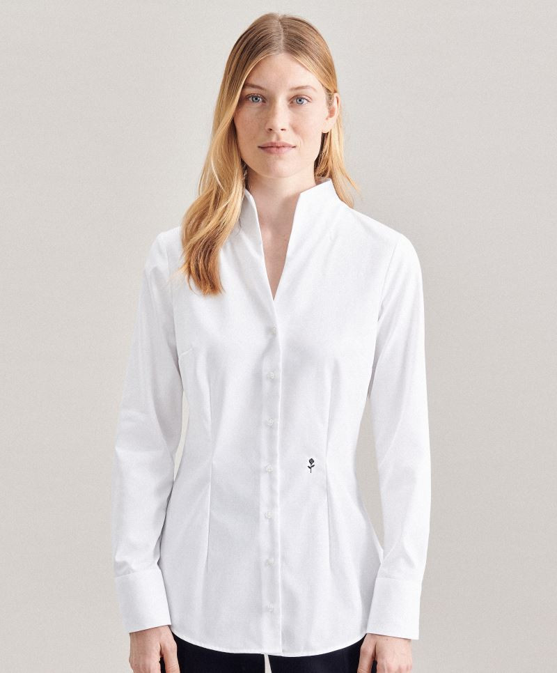 Bluse ISABELLE Langarm Classic fit  60% BW 40% PES