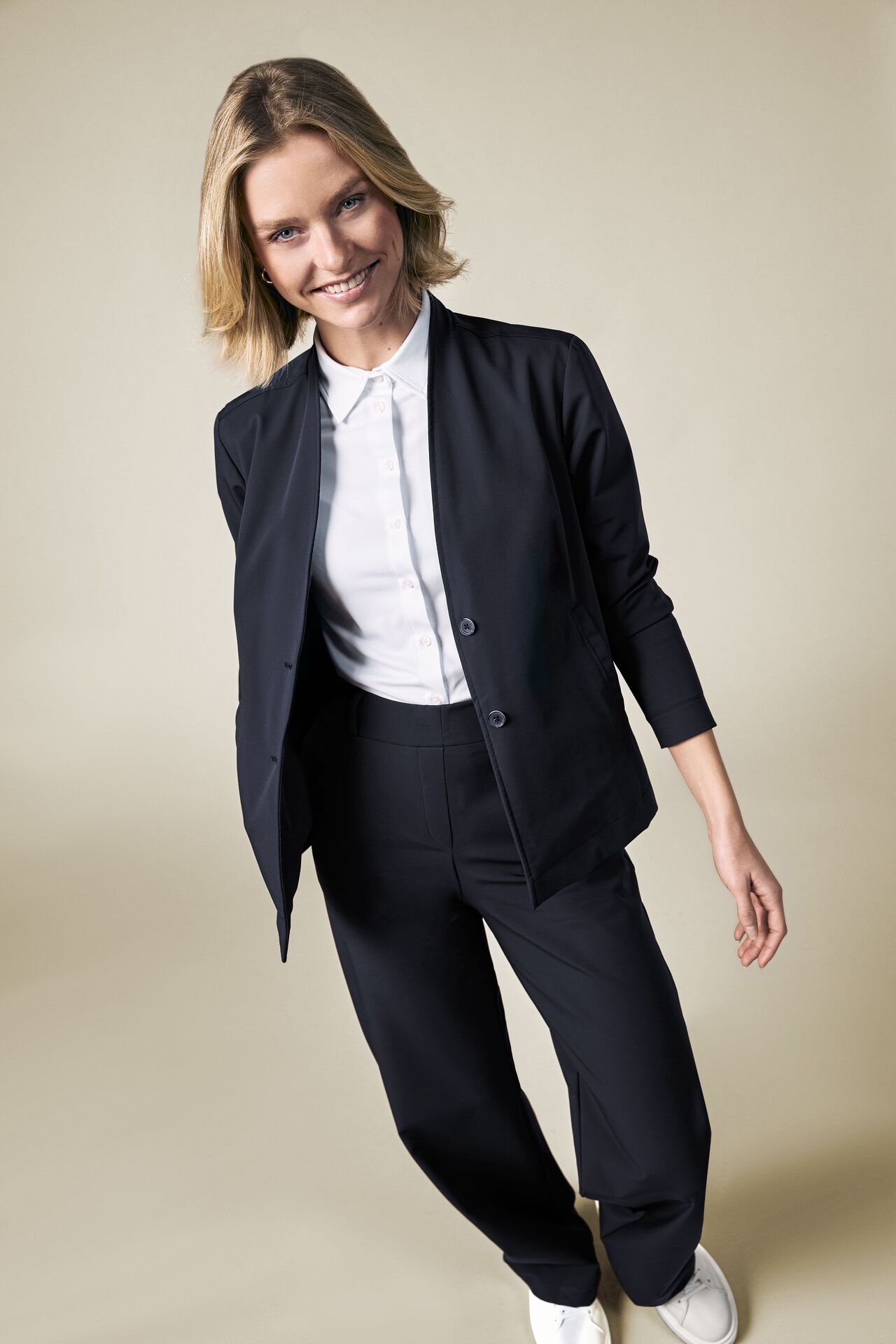 GRE Damen Palazzo Hose weites Bein FLOW Regfit