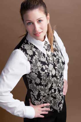 Damen Weste Jacquard individuell produziert