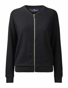 Damen Strickjacke Bomber Strukturstrick