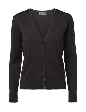 Damen Strickjacke langarm, V-Ausschnitt 9910/4186