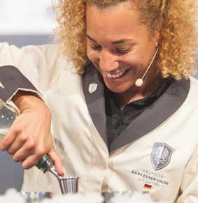 DBU Barjacke Damen langarm sand / anthrazit