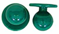 Kugelknöpfe - Kochjackenknöpfe (1 Pack = 12 Knöpfe) Farbe: flaschengrün